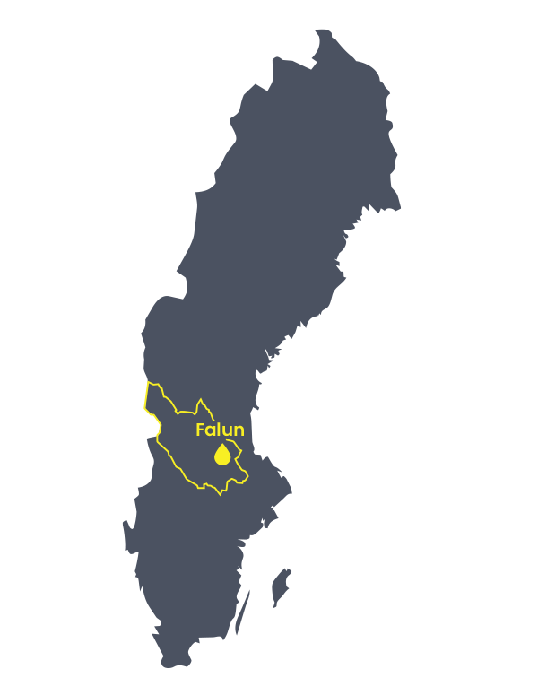 Ki Kök karta med orter där vi finns